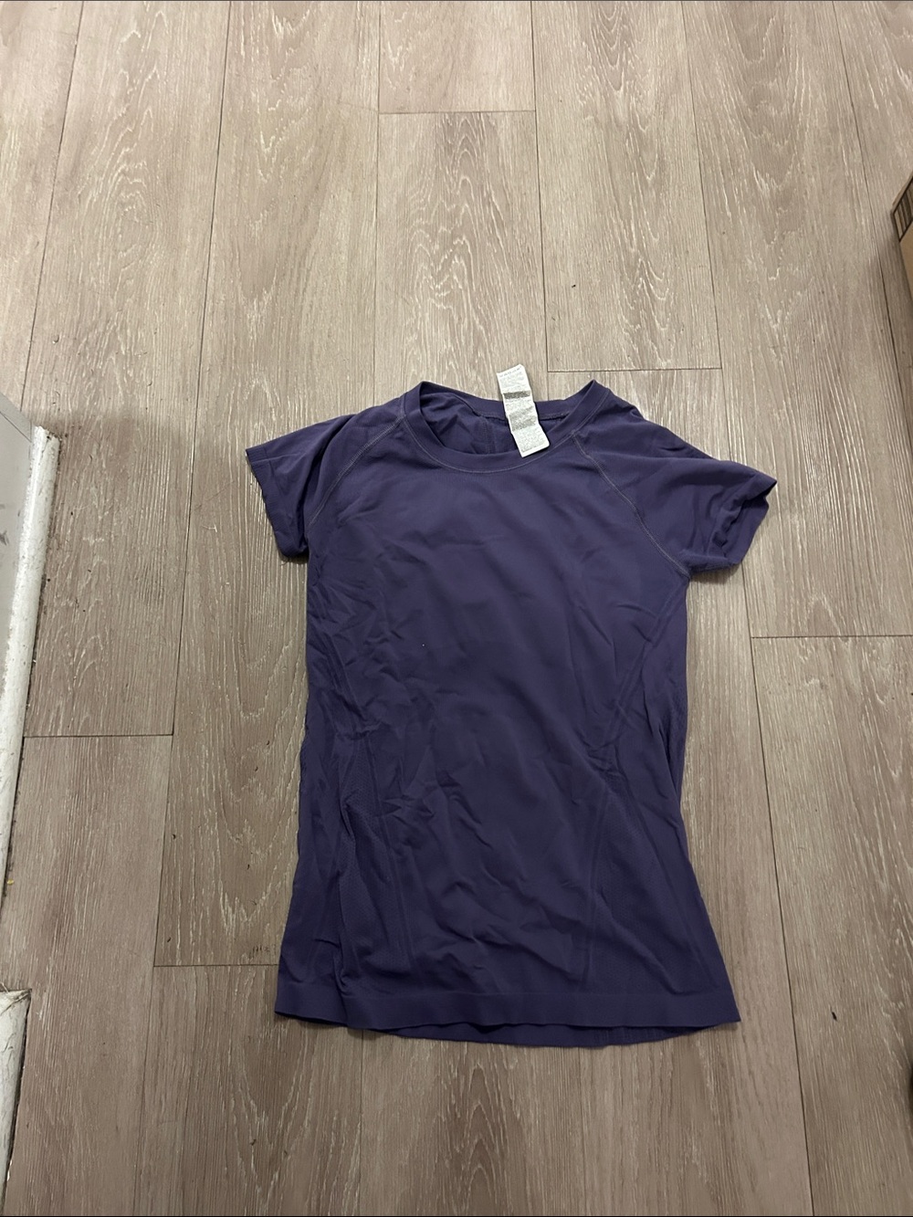 Athleta Deep Purple Short Sleeve Active Tee